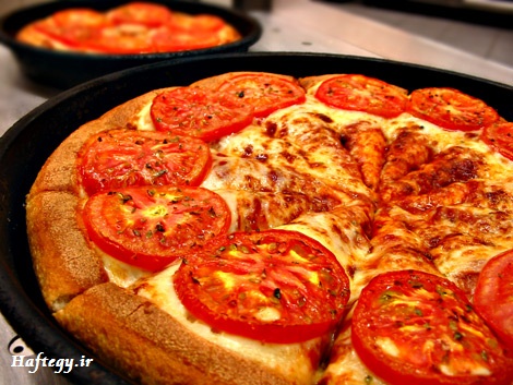 آموزش درست کردن پیتزای گوجه ای (مارگاریتا)