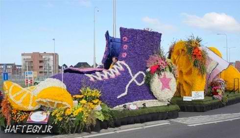 عکس های دیدنی از جشنواره مجسمه های گل در هلند